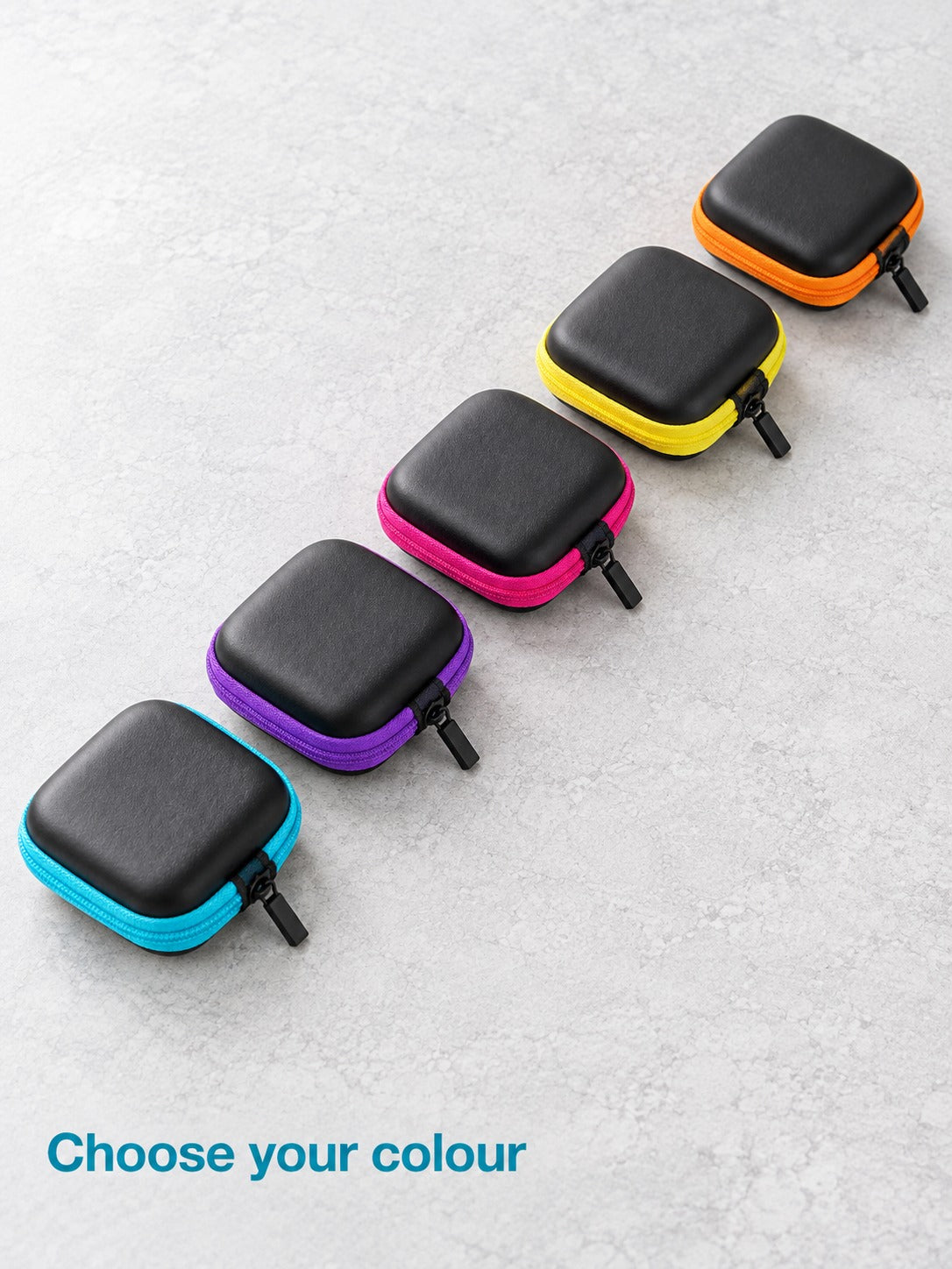 EVA Earphone Case With Mesh Pocket for Cables