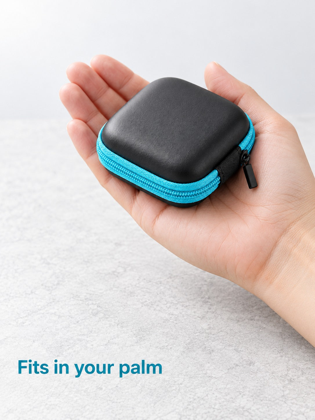 EVA Earphone Case With Mesh Pocket for Cables