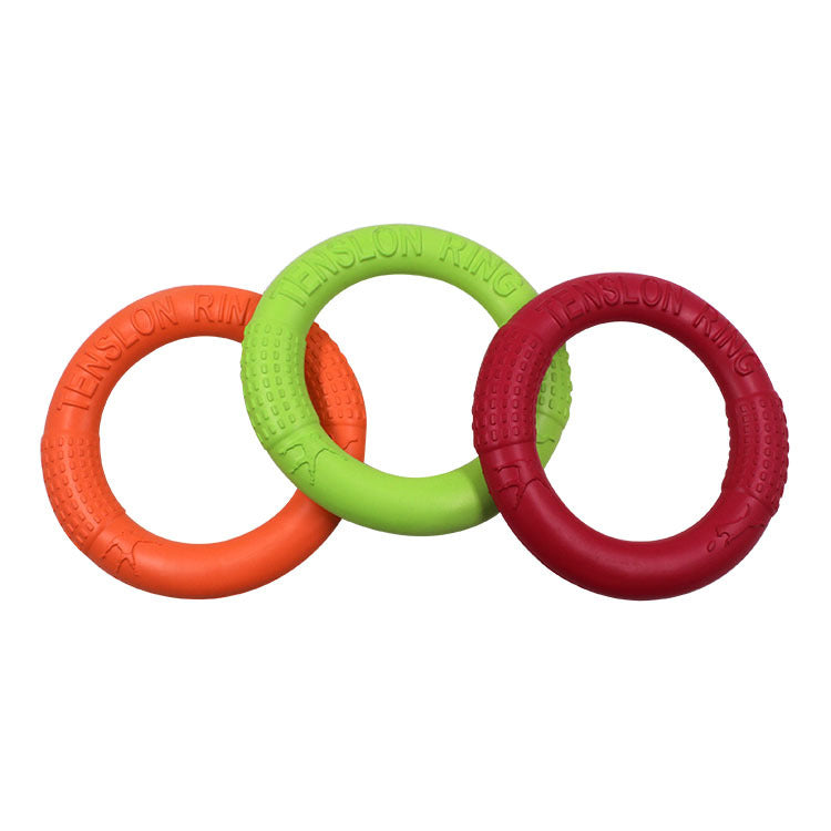 Dog Tug Ring Toy for Interactive Outdoor Fetch Play