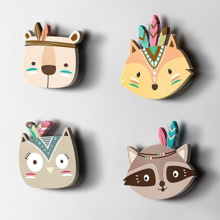 Wooden Animal Wall Decor for Cheerful Nursery Rooms