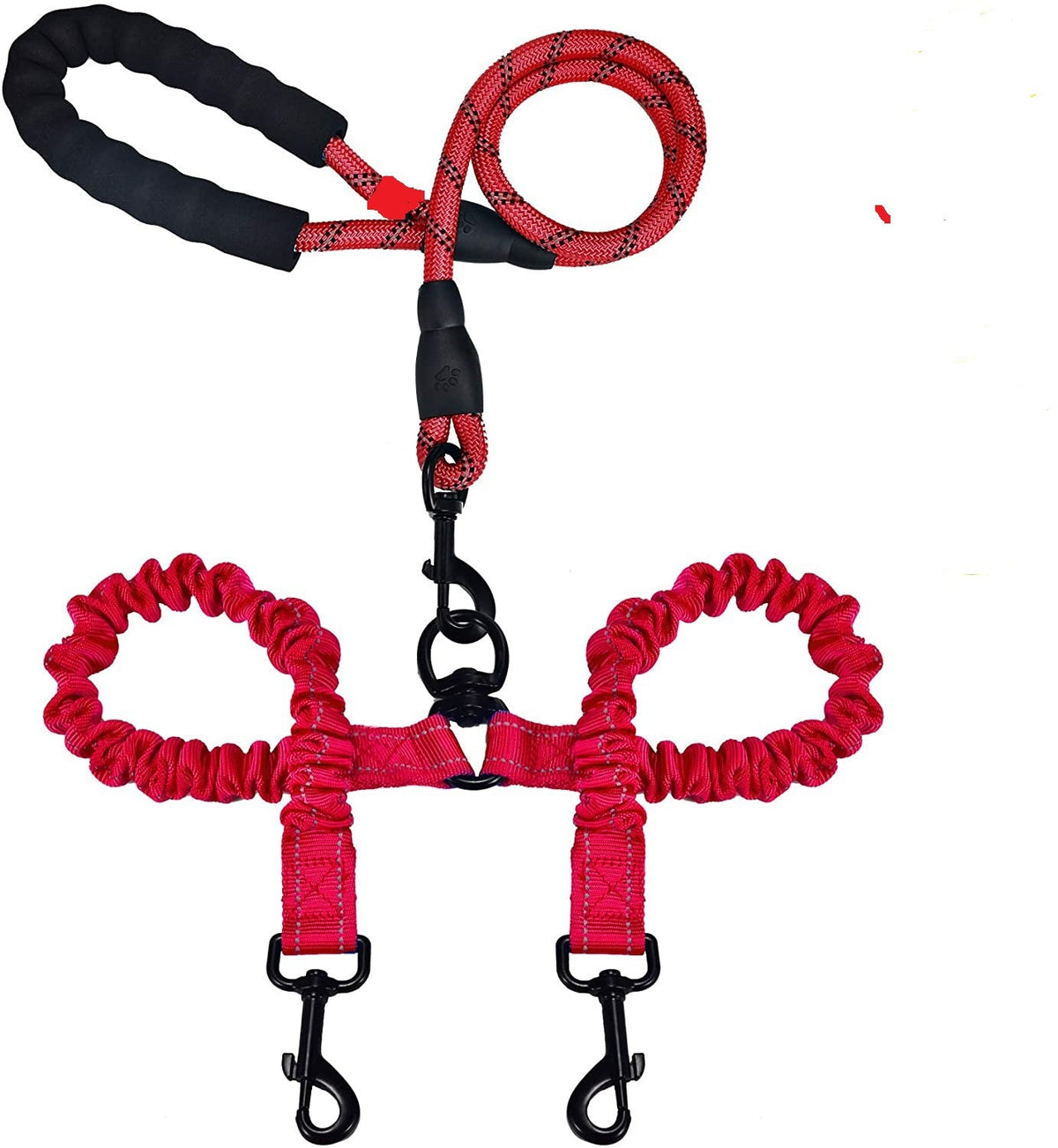 Double Dog Leash No Tangle for Two Large Dogs
