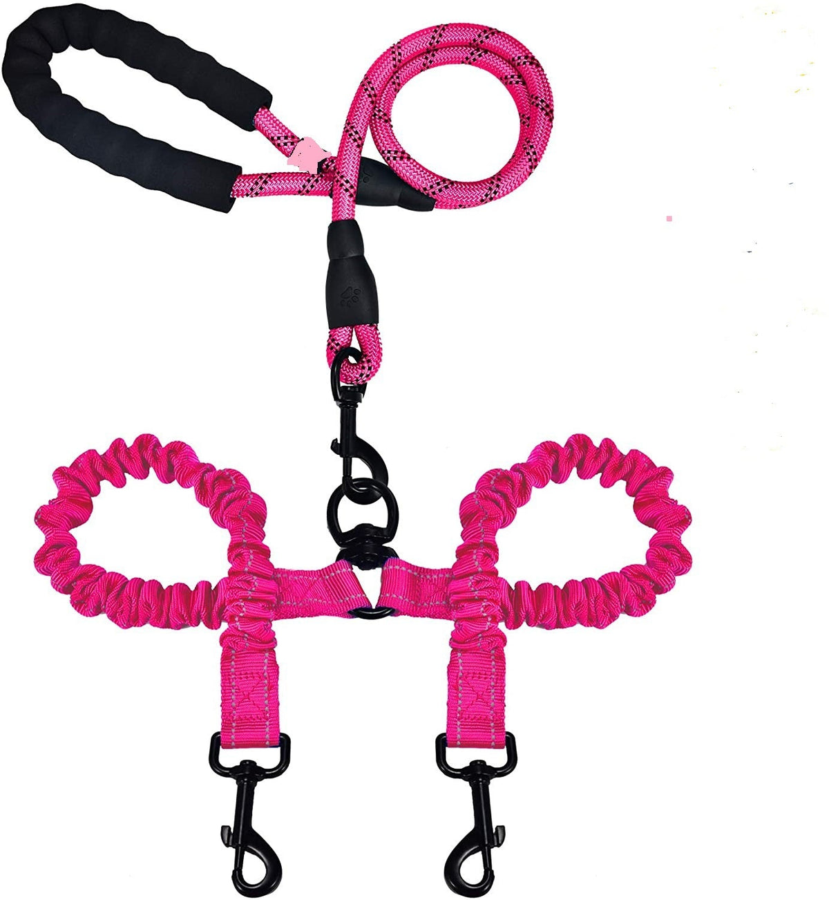 Double Dog Leash No Tangle for Two Large Dogs