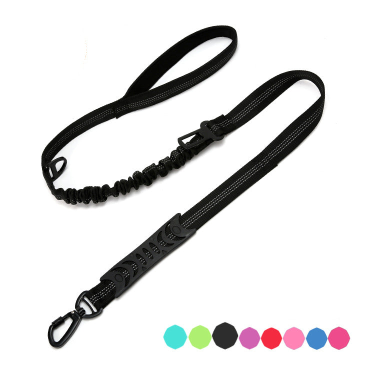 Reflective Shock-Absorbing Dog Leash for Car Travel