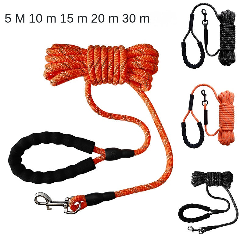 Dog Training Leash with Reflective Recall Rope