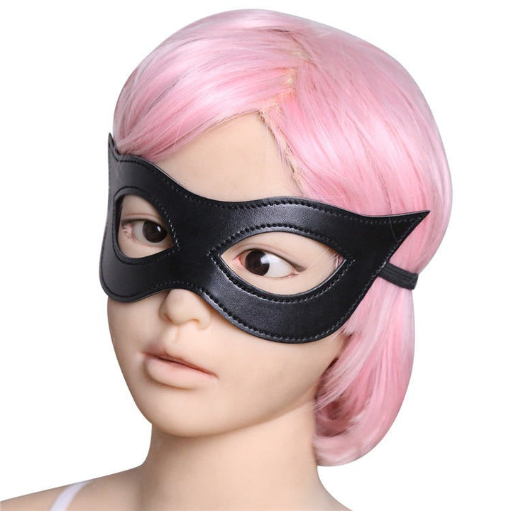 Black Masquerade Eye Mask for Dramatic Costume Style