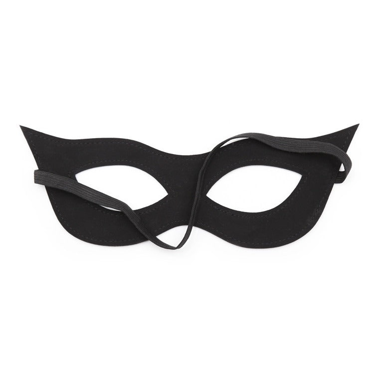 Black Masquerade Eye Mask for Dramatic Costume Style