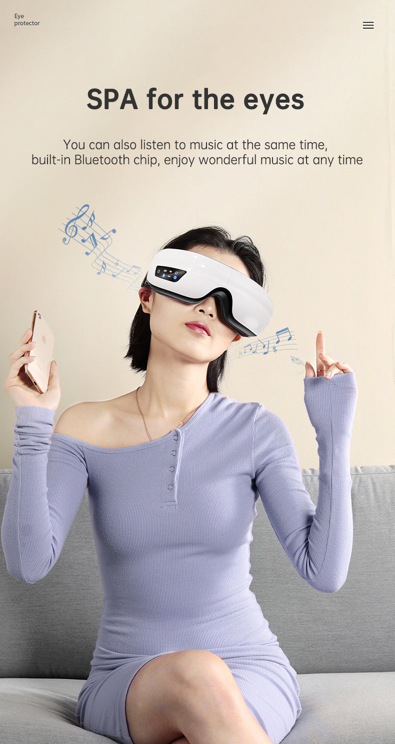 Eye Massager with Heat & Air Pressure for Tired Eyes