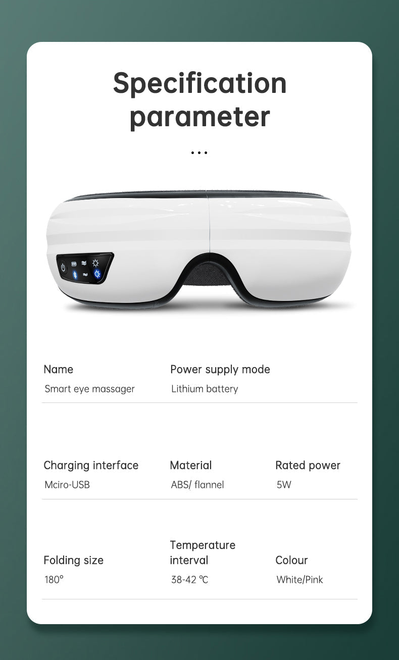 Eye Massager with Heat & Air Pressure for Tired Eyes