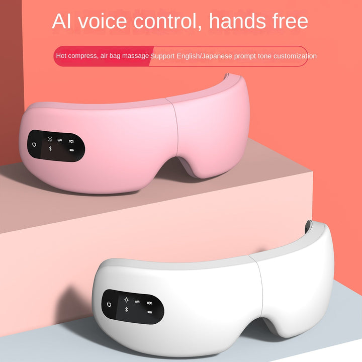 Hands-Free Eye Massager with Hot Compress & Airbags