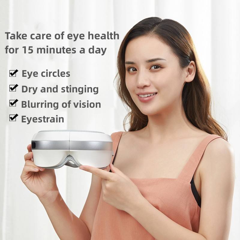 Heated Eye Massager Mask for Tired Eyes and Screen Strain
