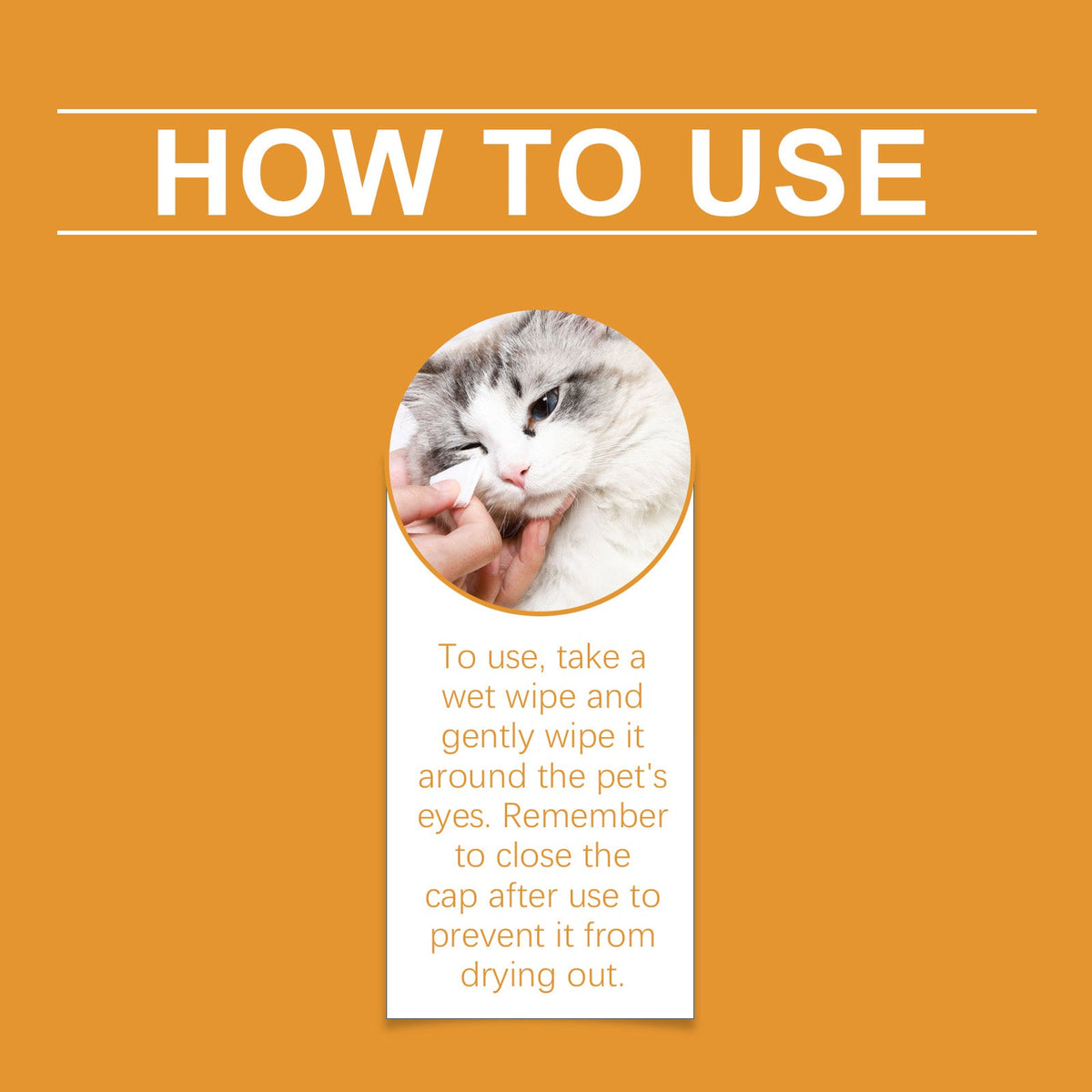 Pet Eye Wipes for Dogs & Cats | Gentle Tear Care