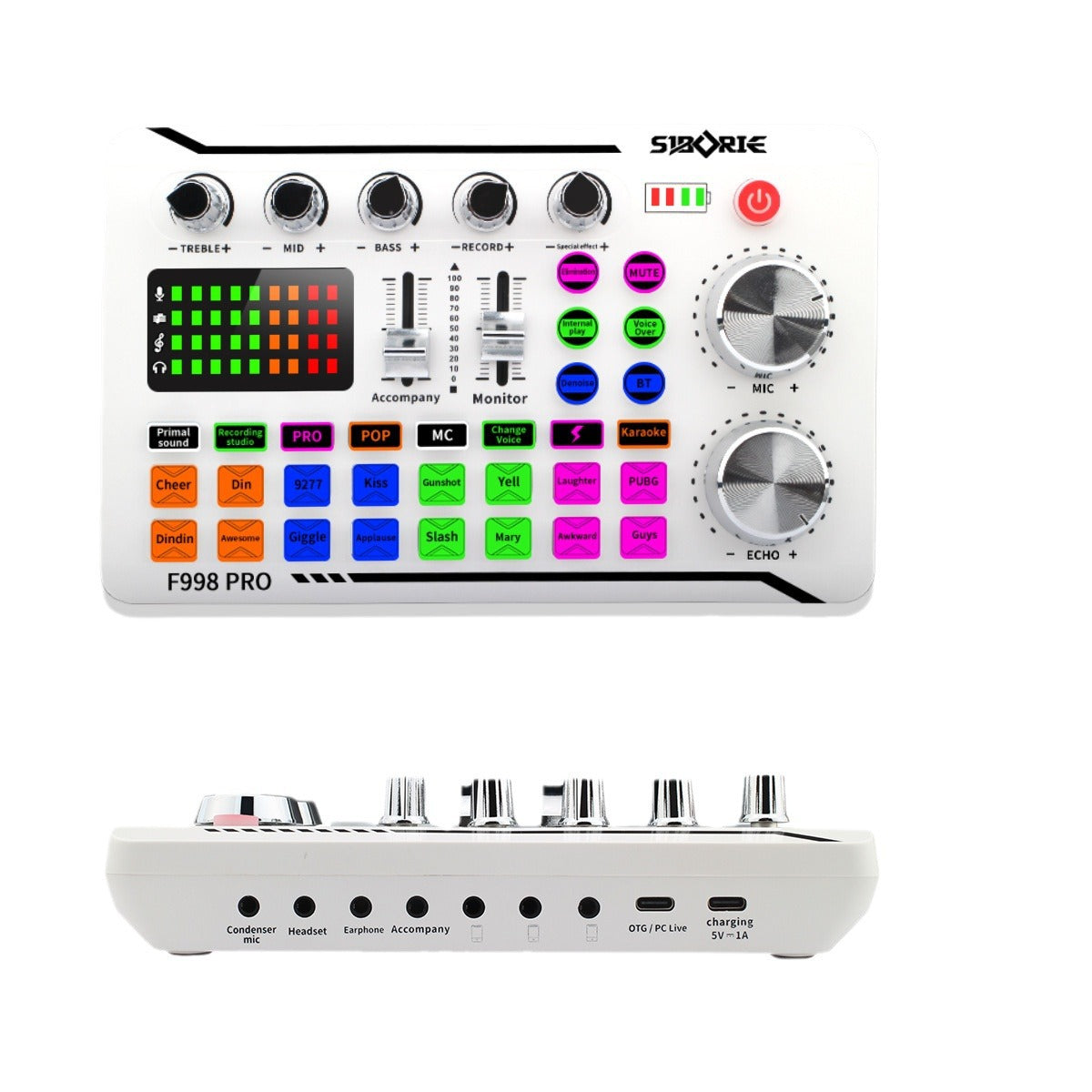 Live Streaming Sound Card with Noise Reduction