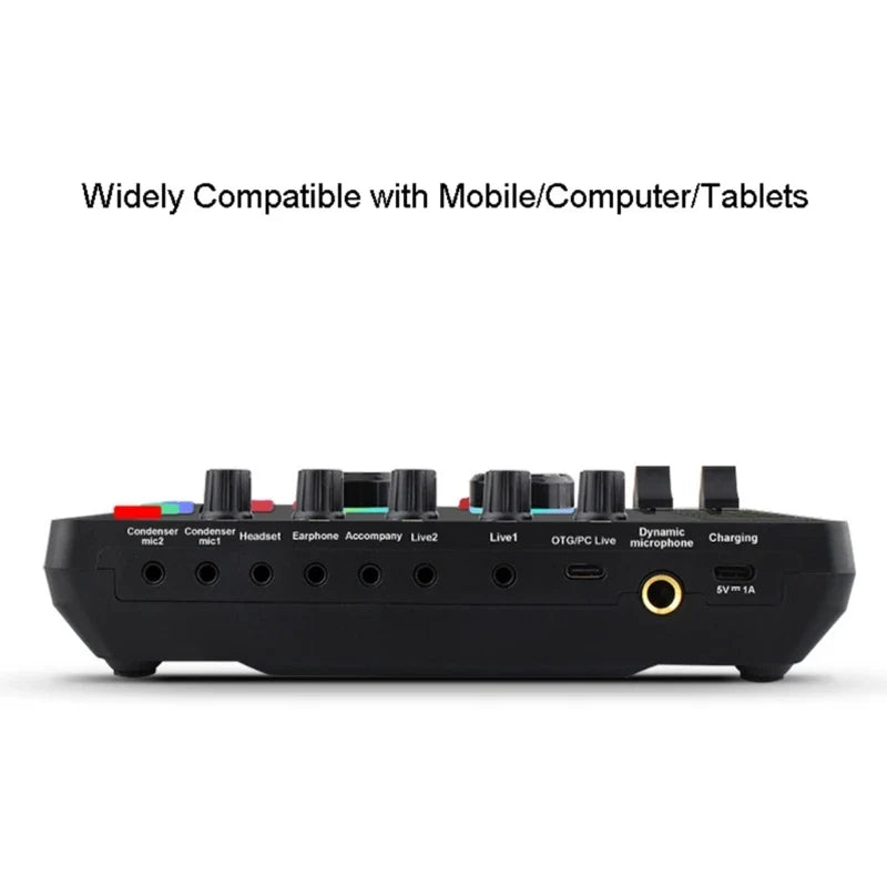 Live Sound Card Mixer for Podcasts, Streams & Karaoke