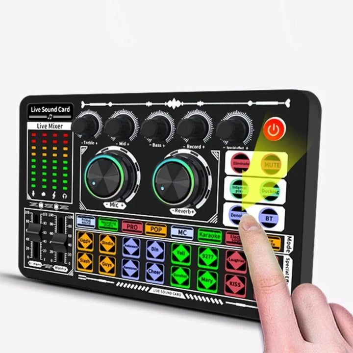 Live Sound Card Mixer for Podcasts, Streams & Karaoke