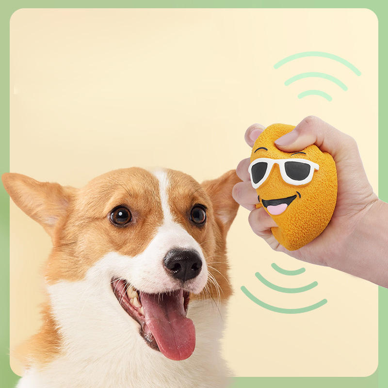 Squeaky Dog Chew Ball for Dental Play & Fresh Breath