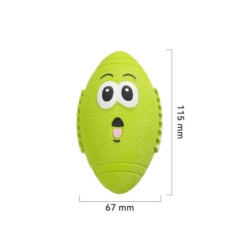 Squeaky Dog Chew Ball for Dental Play & Fresh Breath
