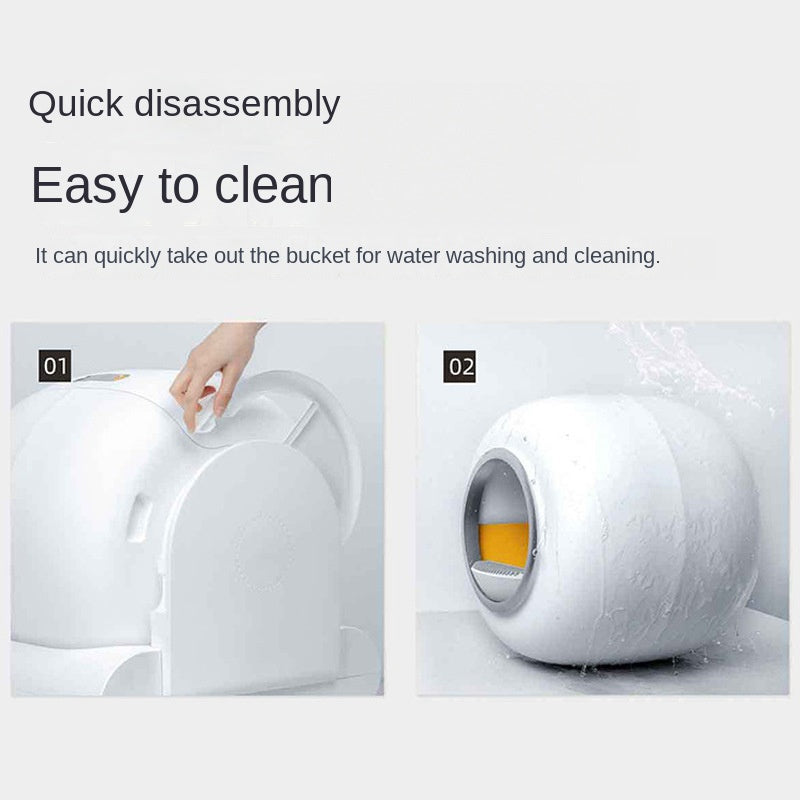 Automatic Smart Litter Box With Odor Control System