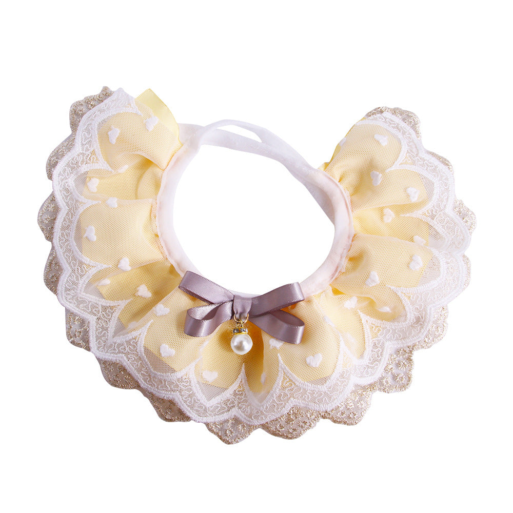 Pet Lace Collar Set for Fairy-Style Photo Moments