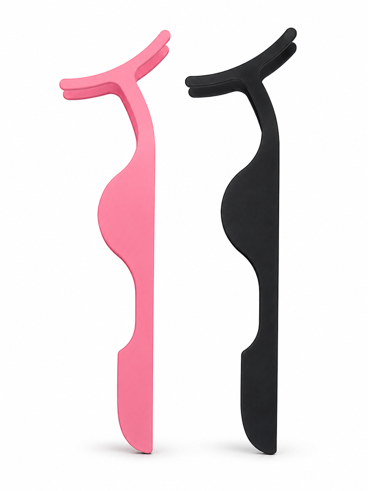 False Eyelash Applicator Tweezers — Pink & Black Set