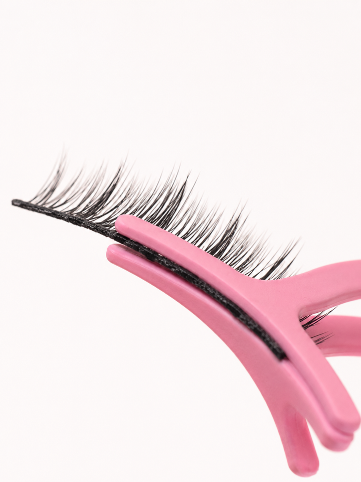 False Eyelash Applicator Tweezers — Pink & Black Set