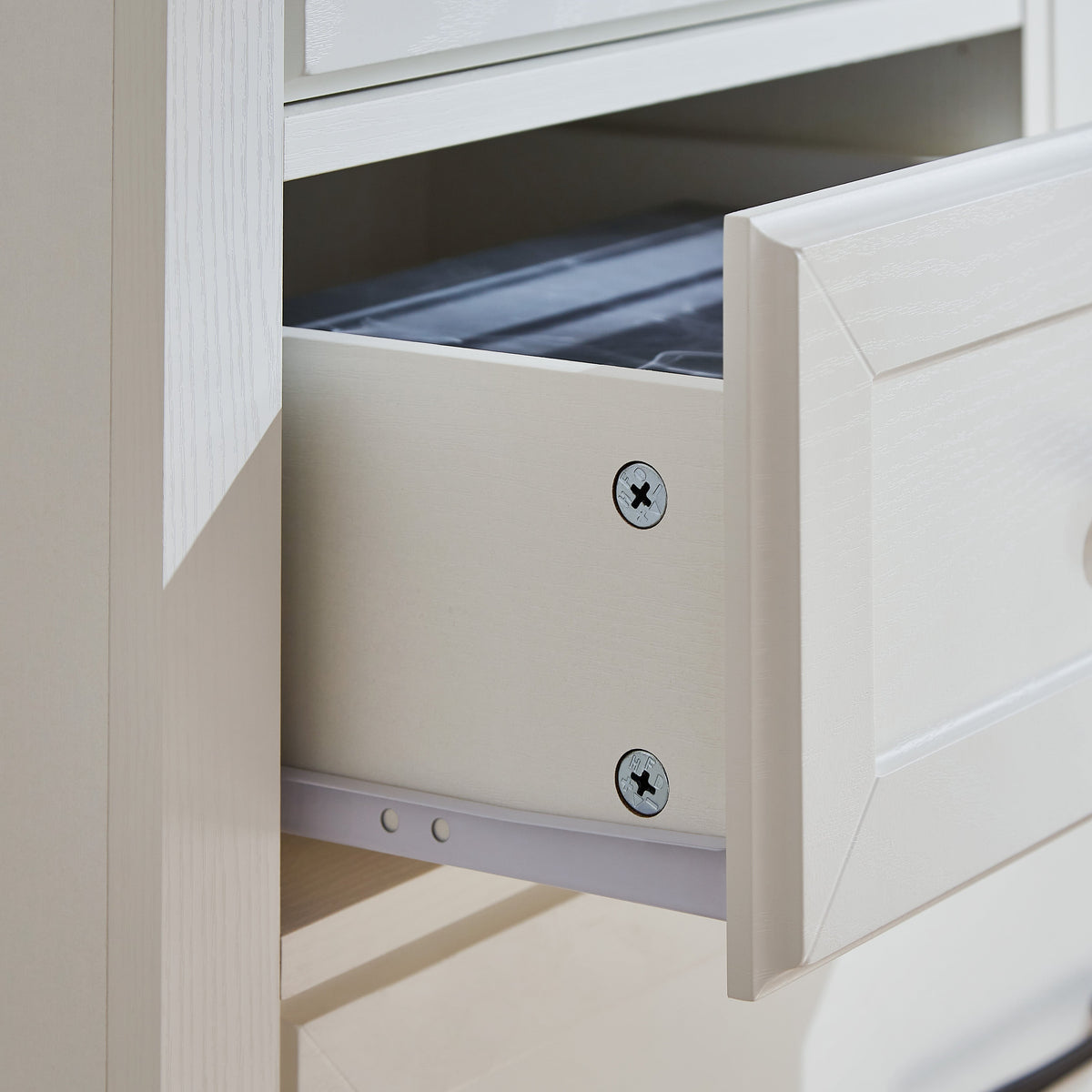 Farmhouse 5 Drawer Dresser with Cabinet Door for Bedroom