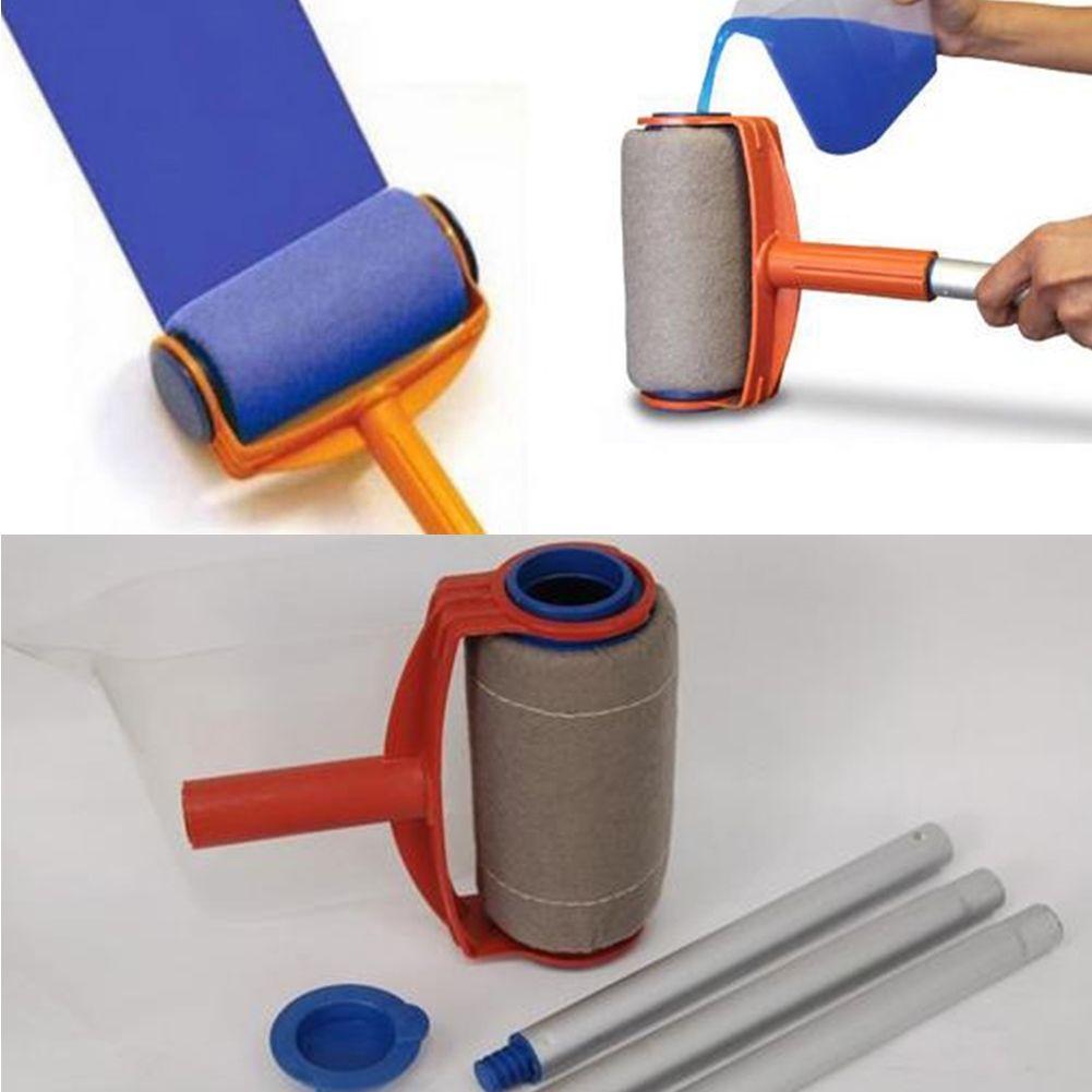 5-Piece Paint Roller Kit with Built-In Paint Reservoir