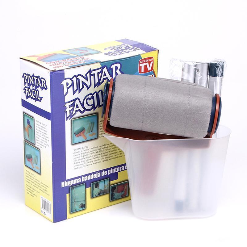 5-Piece Paint Roller Kit with Built-In Paint Reservoir