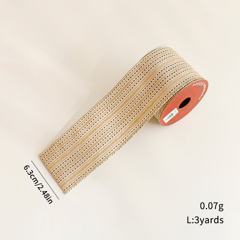 Christmas Gift Wrapping Ribbon – Gold Foil Merry Christmas