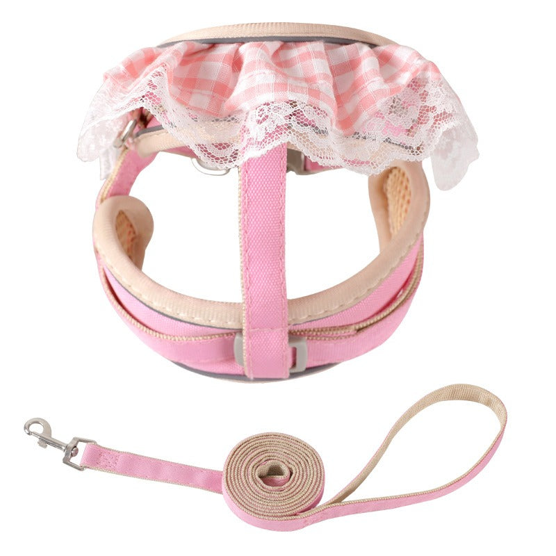 Small Pet Harness With Secure, No-Abrasion Walking