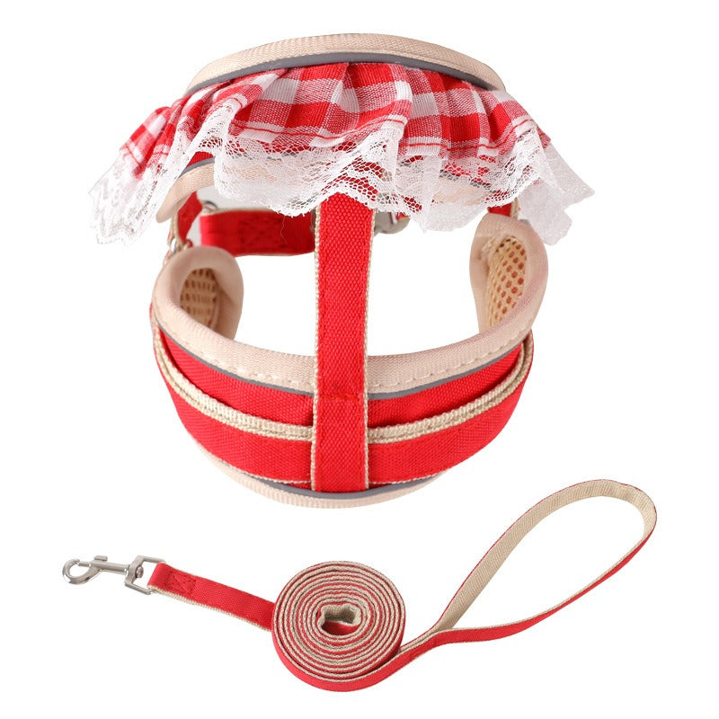Small Pet Harness With Secure, No-Abrasion Walking
