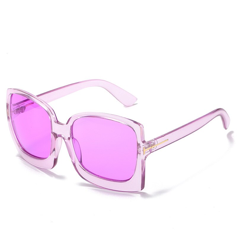 Oversized Square Sunglasses with Gradient UV400 Style