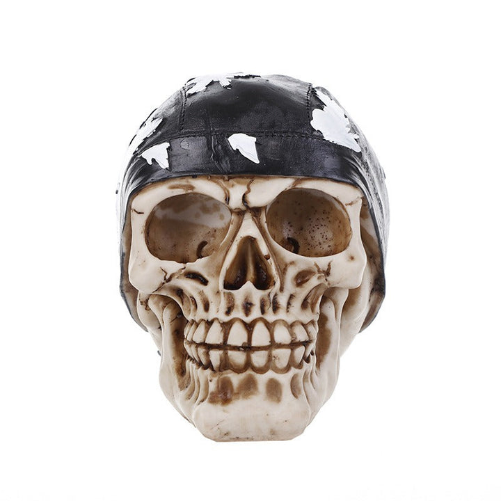 Gothic Skeleton Skull Ornament for Dramatic Home Decor