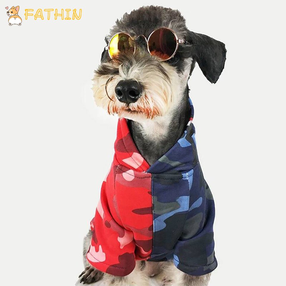 Dog Clothes Camouflage Hoodie for Small Pets & Cats