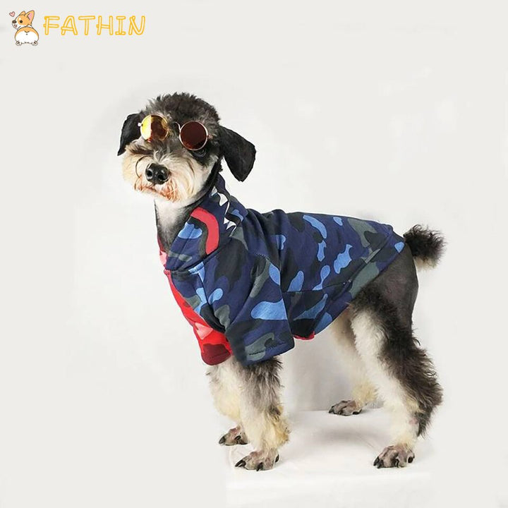 Dog Clothes Camouflage Hoodie for Small Pets & Cats