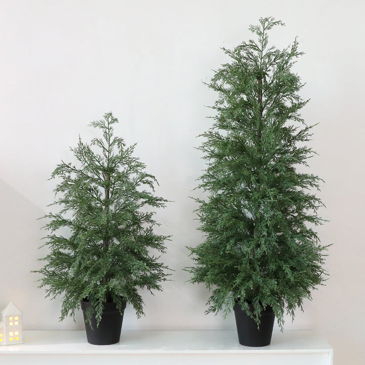 Faux Cedar Tabletop Tree | No-Mess Holiday Greenery