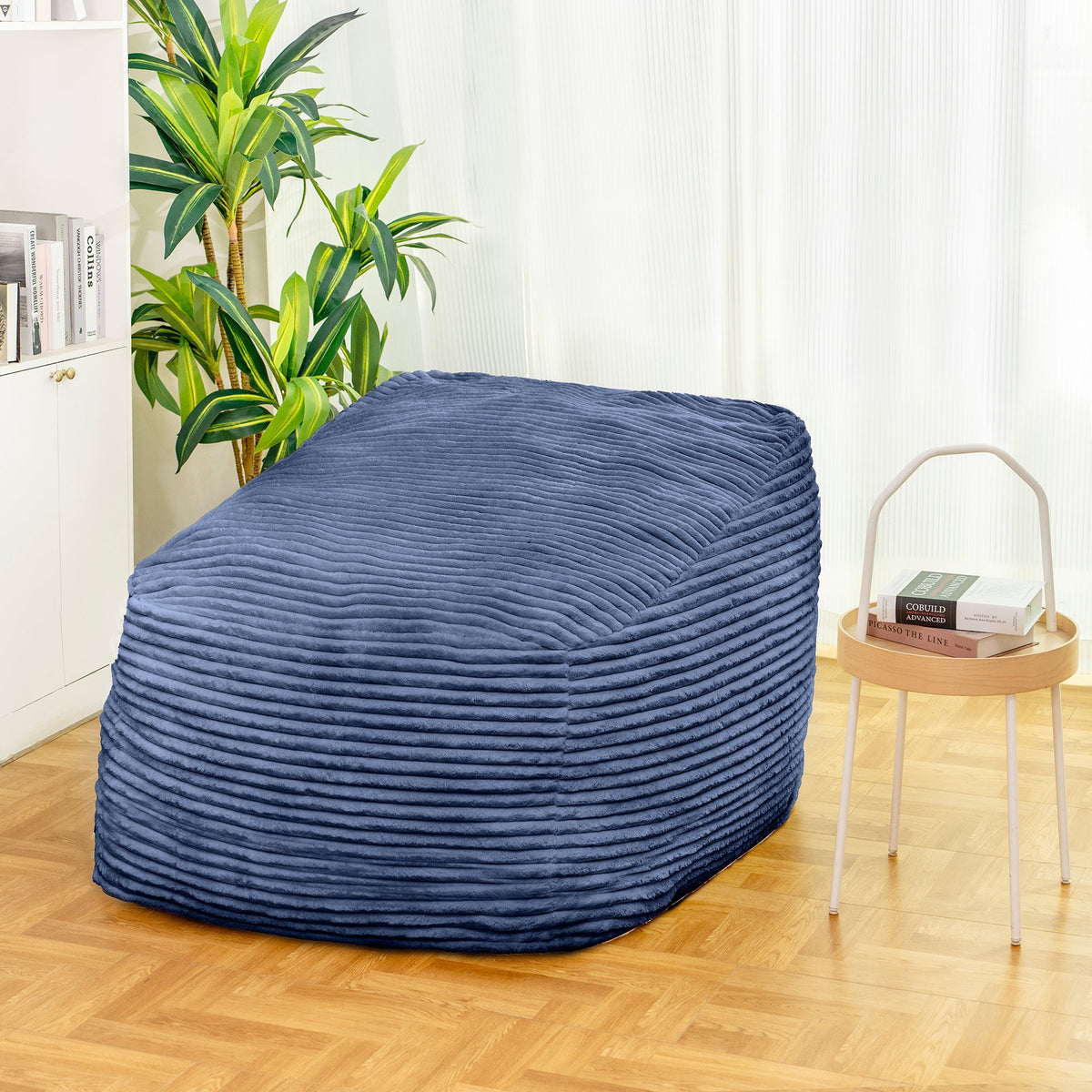 Faux Fur Bean Bag Chair Lounger for Cozy Floor Seating