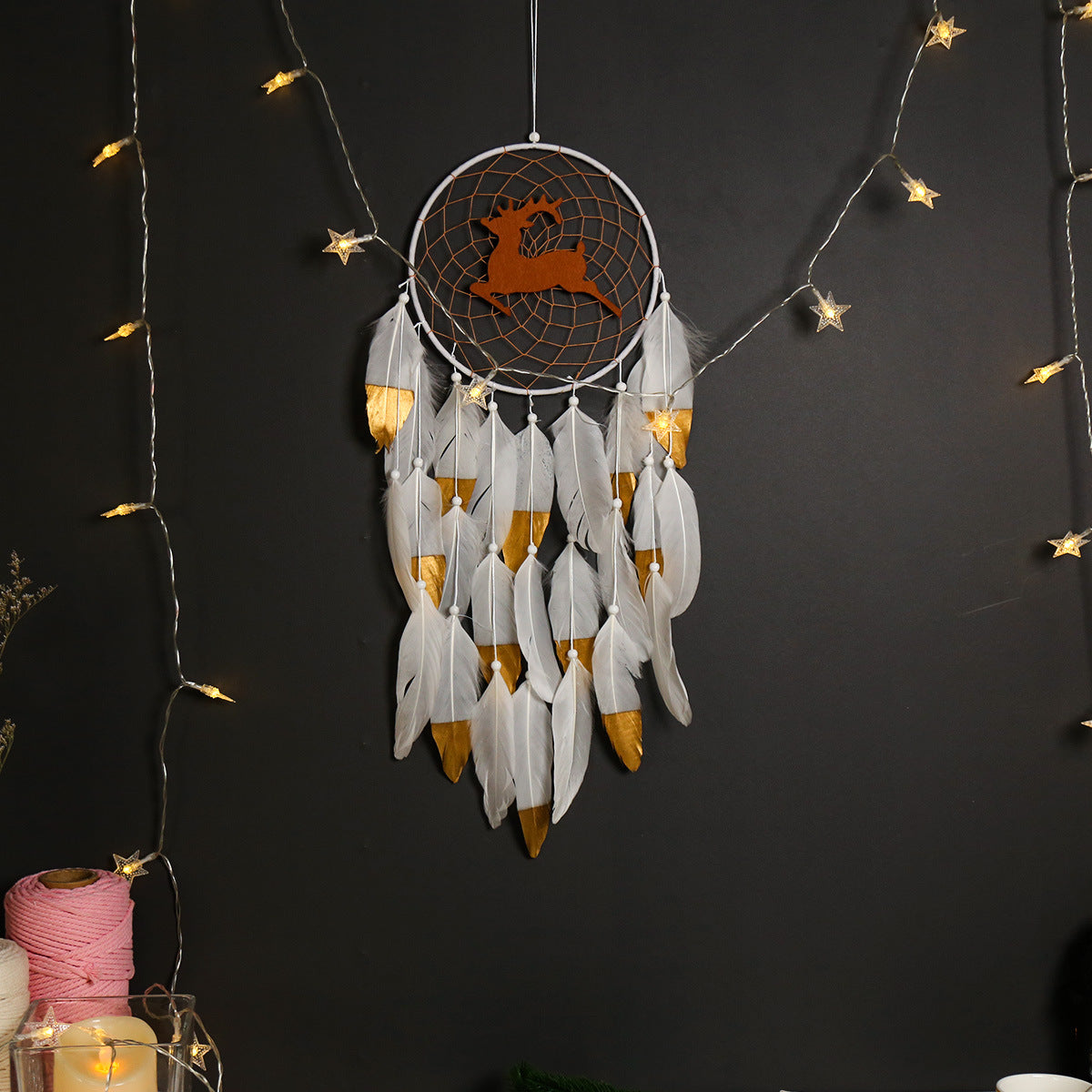Fawn Dream Catcher Wall Decor for Cozy Woodland Rooms