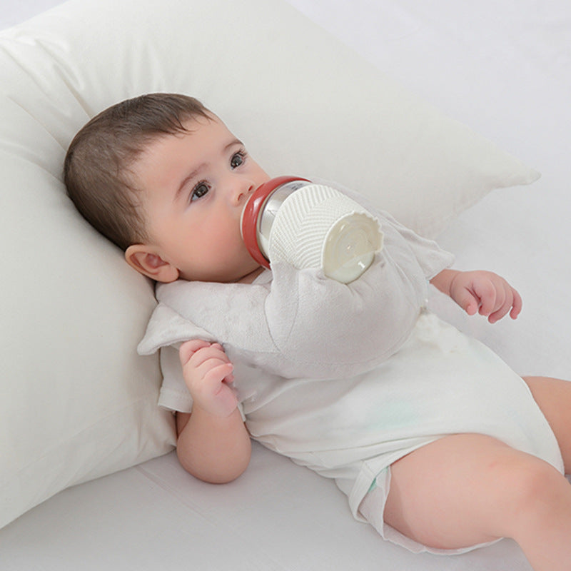 Nursing Pillow with Bottle Holder for Steadier Feeding