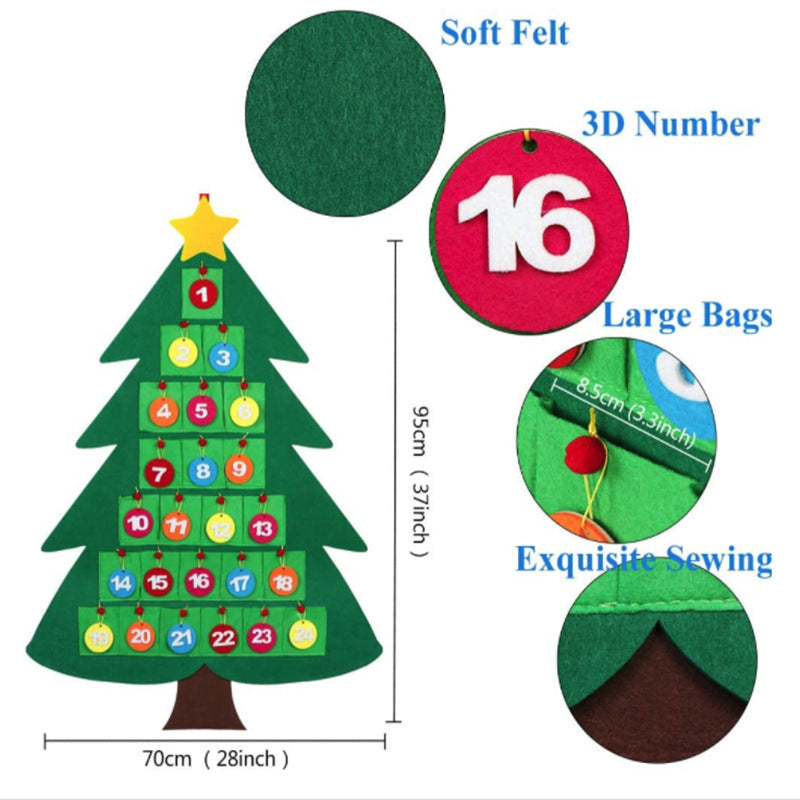 Felt Christmas Advent Calendar for Kids & Family Fun