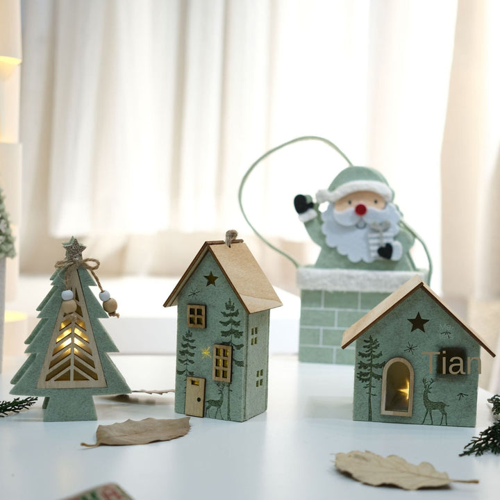 Light-Up Christmas Village Tabletop Decor for Small Spaces