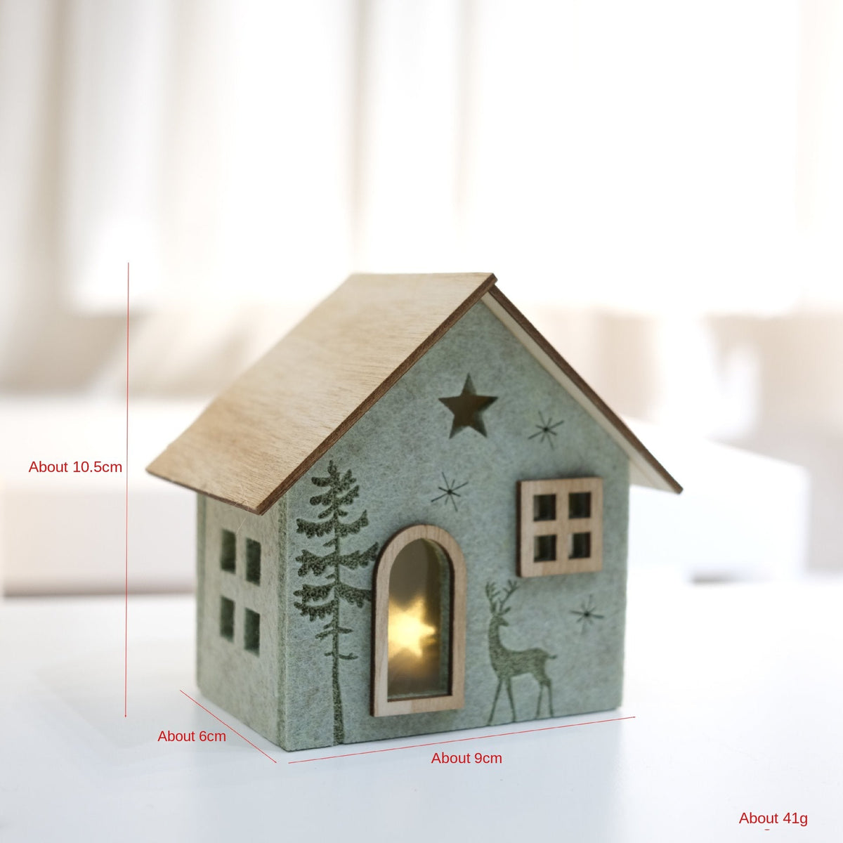 Light-Up Christmas Village Tabletop Decor for Small Spaces