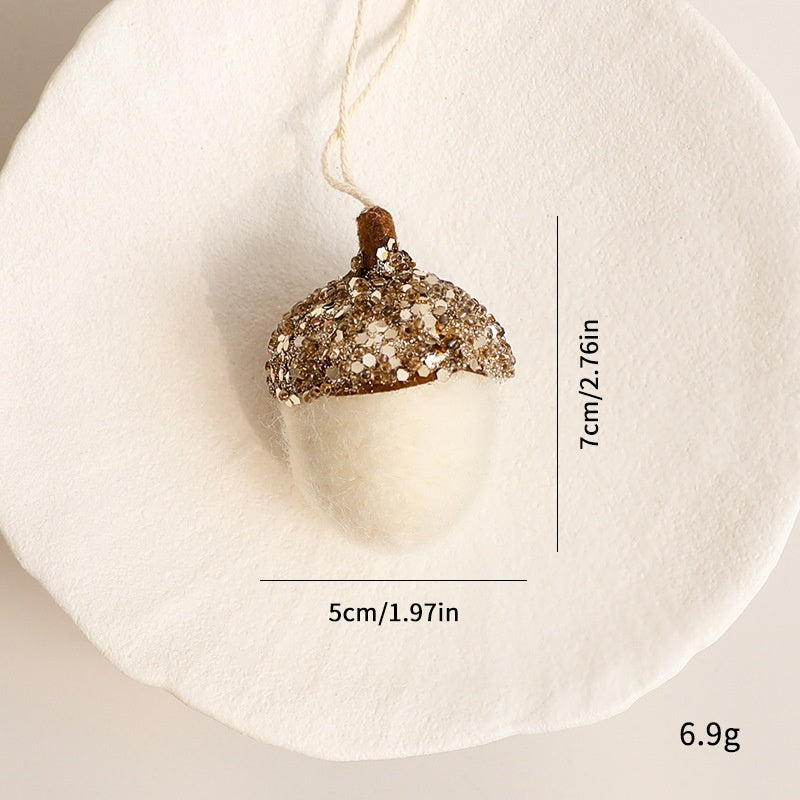 Felt Pinecone Ornament for Woodland Christmas Décor