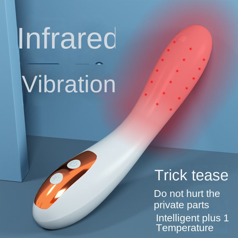 Heated Vibrator with Infrared Warmth and High-Frequency