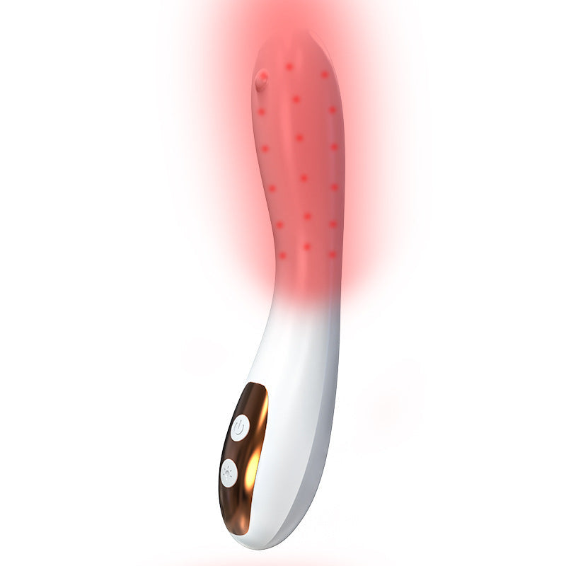 Heated Vibrator with Infrared Warmth and High-Frequency