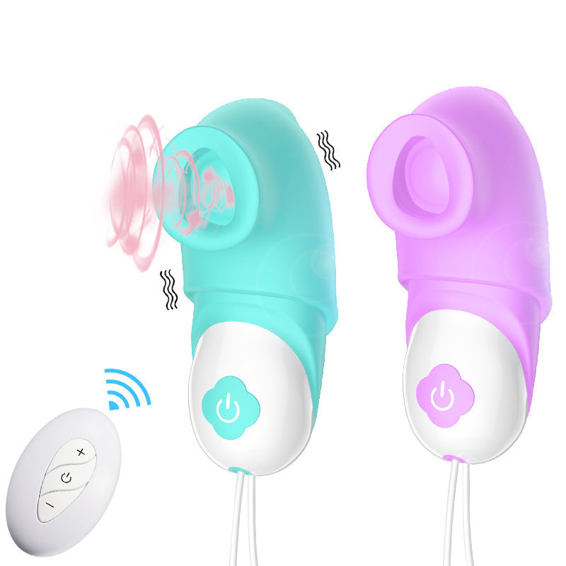Compact Rabbit Suction Vibrator with Remote Control