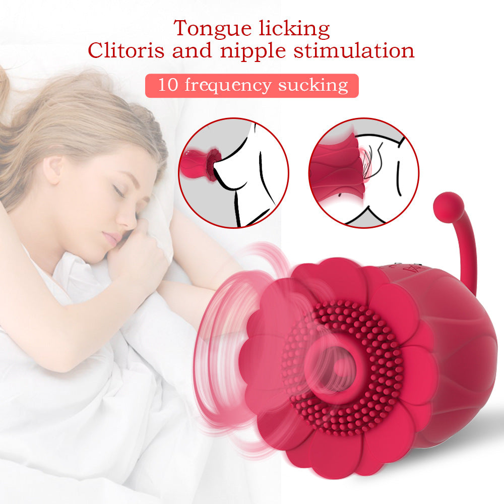 Sunflower Sucker Vibrator With 10 Custom Suction Modes