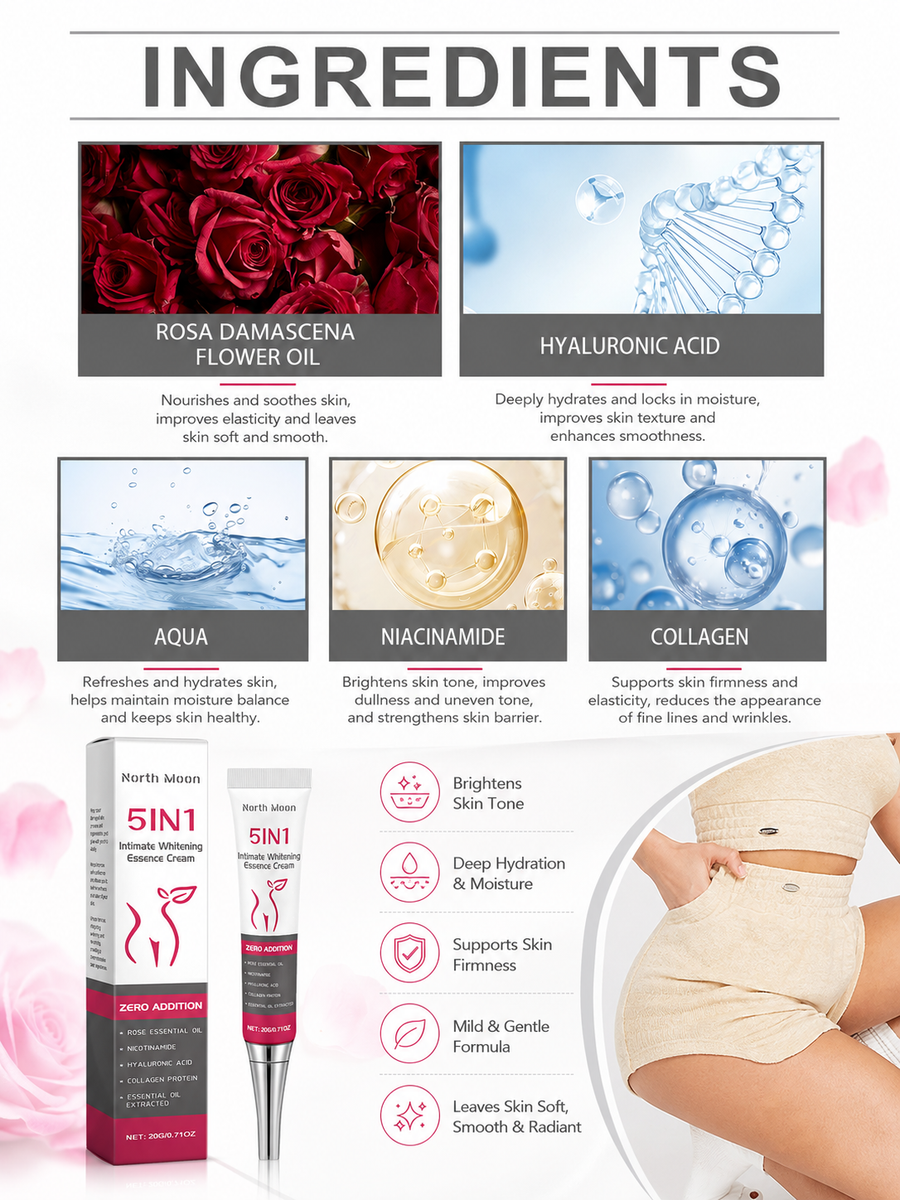 Intimate Whitening Cream — Deep Brightening & Long‑Lasting