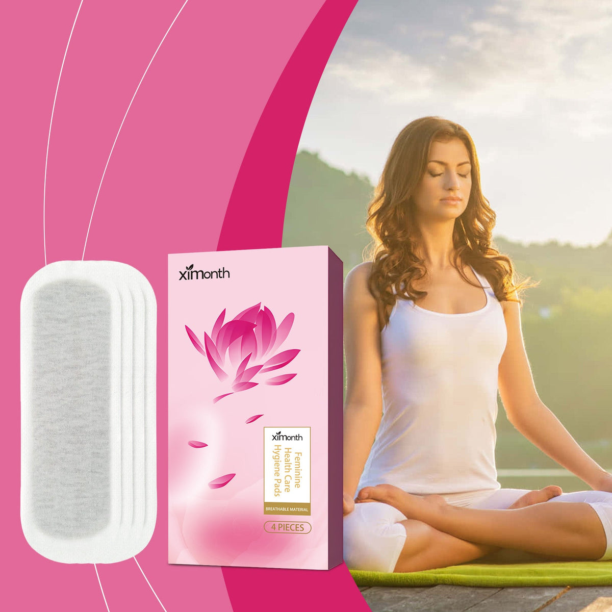 Thin Breathable Sanitary Pads with Botanical Extracts
