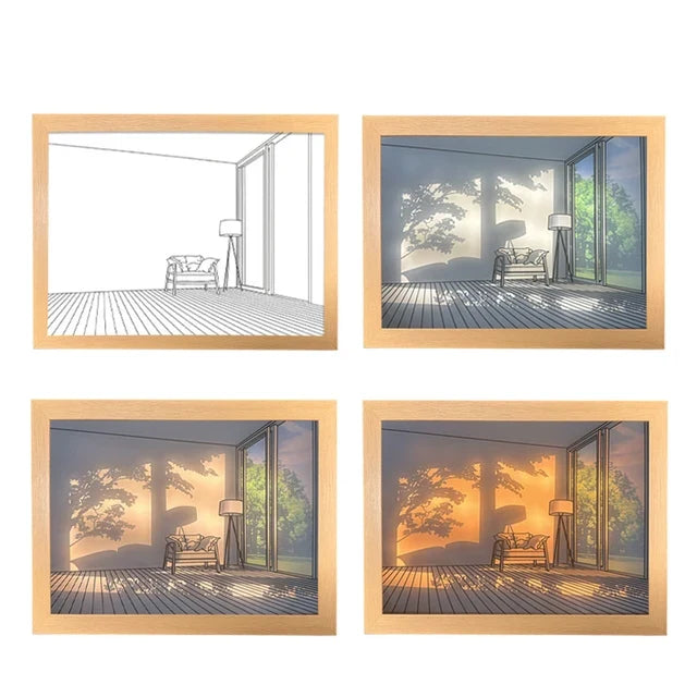 Personalized Light Painting Lamp - Photo Frame Night Light