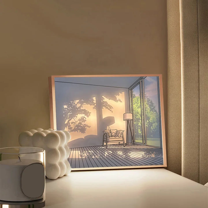 Personalized Light Painting Lamp - Photo Frame Night Light